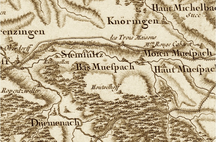 Carte représentant Muespach